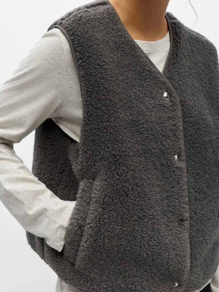 OBJECT GILET ELLA DARK GREY