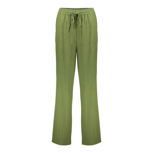 GEISHA BROEK FAKE LINEN EVERGREEN