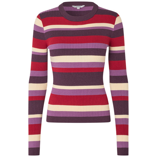 MBYM TOP MINNIE BLACKBERRY WINE STRIPE