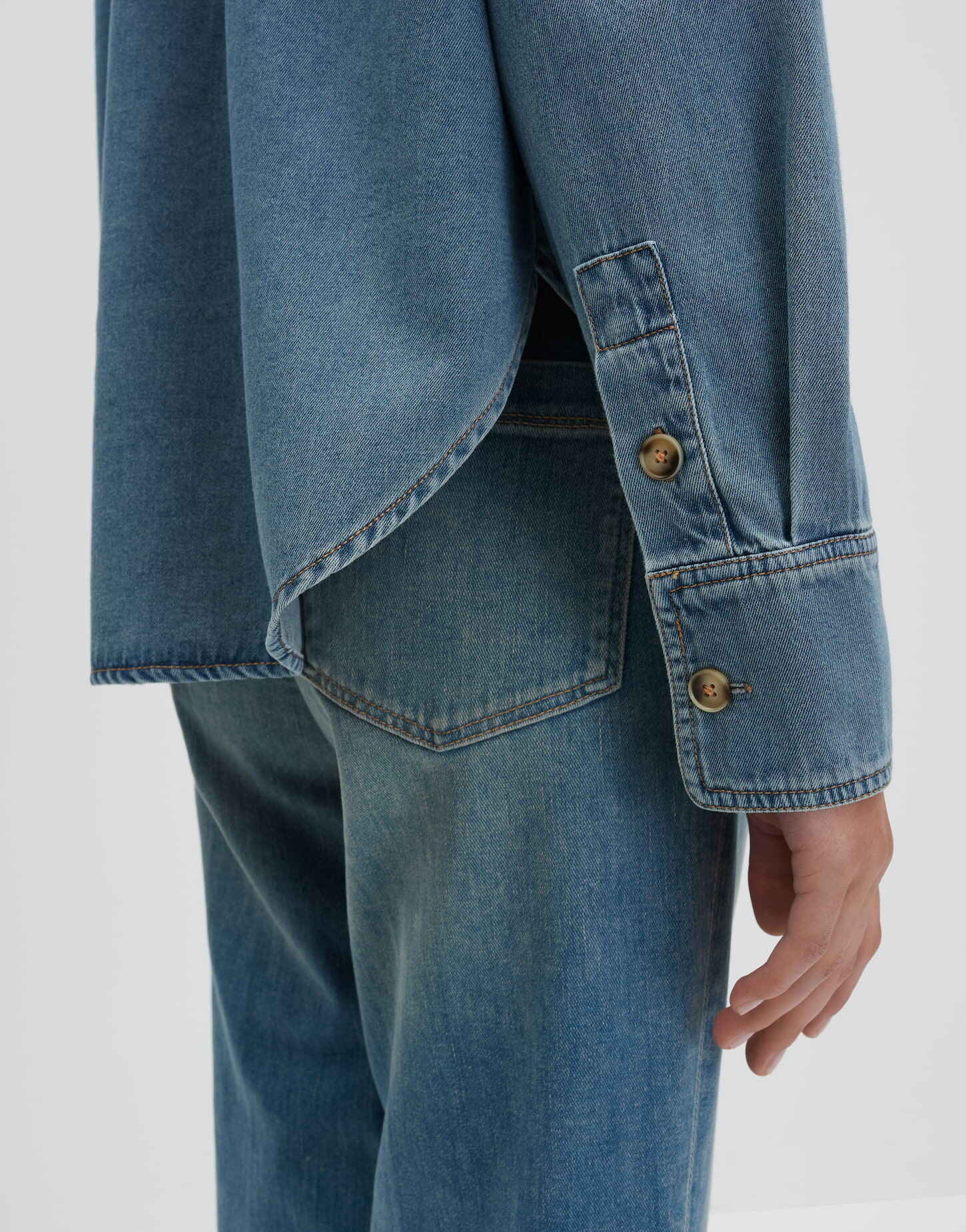 SOMEDAY BLOUSE ZUTIE MID SOFT BLUE
