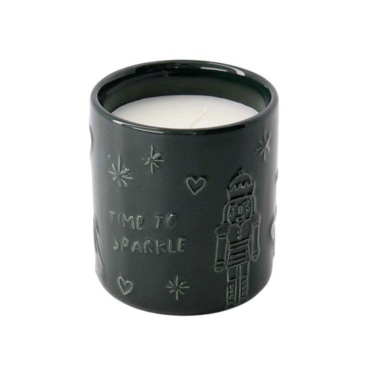 ZUSSS GEURKAARS KERAMIEK TIME TO SPARKLE DONKERGROEN