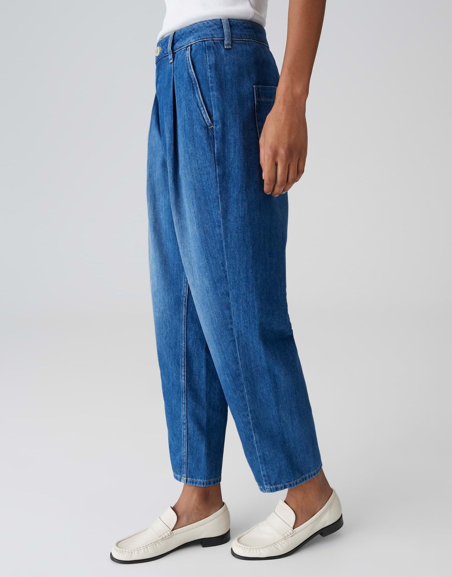 OPUS JEANS LOLAH COMFY MID SLOUCHY BLUE