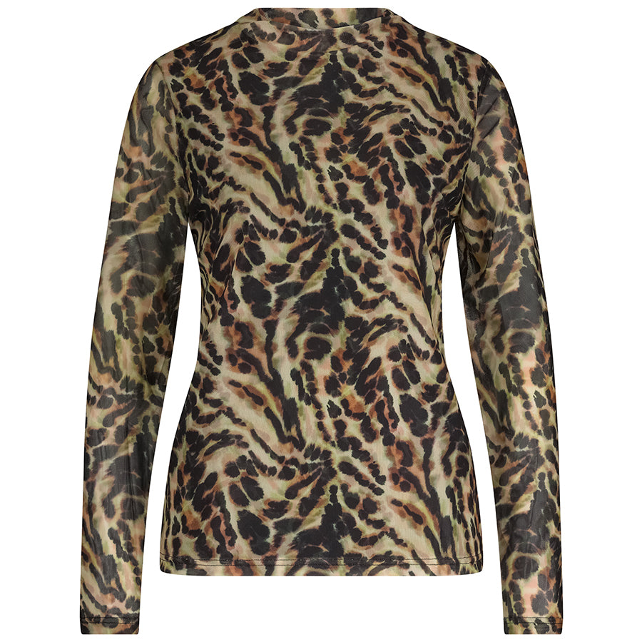 TRAMONTANA TOP MESH PRINT NEUTRALS