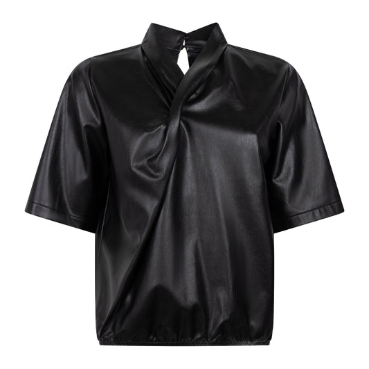 TRAMONTANA TOP TWIST DETAIL BLACK