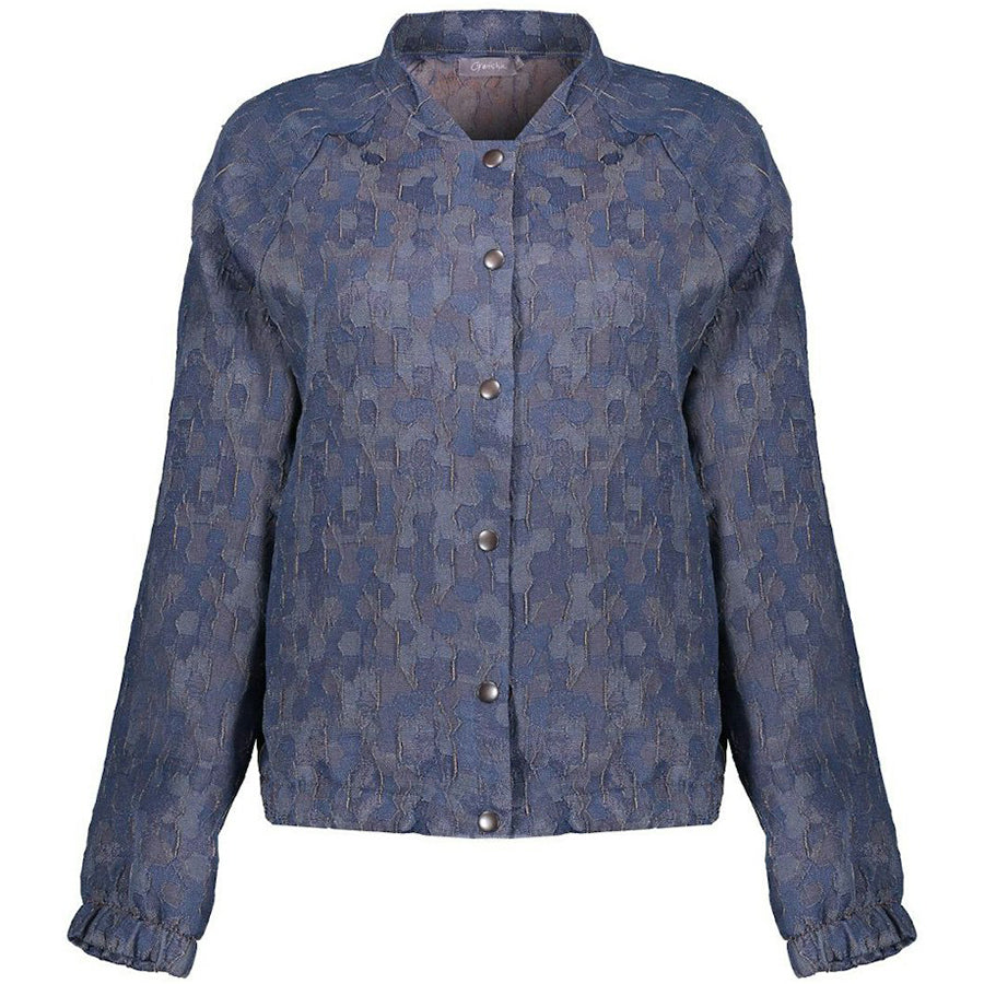 GEISHA BOMBER JACQUARD PURPLE/BLUE