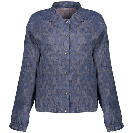 GEISHA BOMBER JACQUARD PURPLE/BLUE