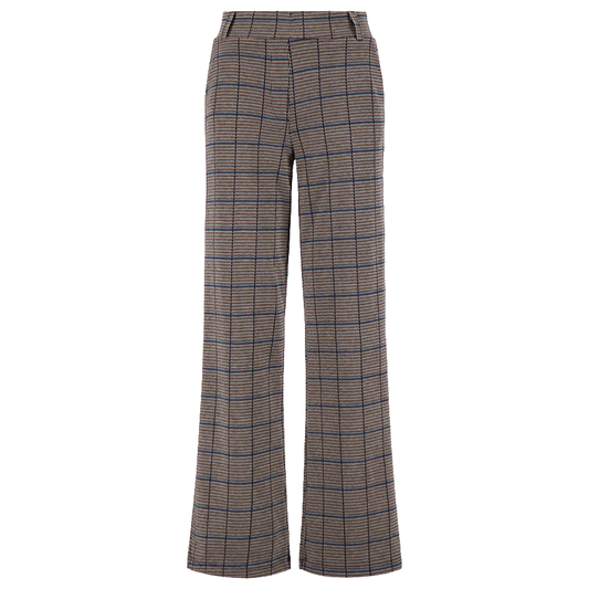 ZUSSS BROEK RUIT HAZELNUT/BLACK