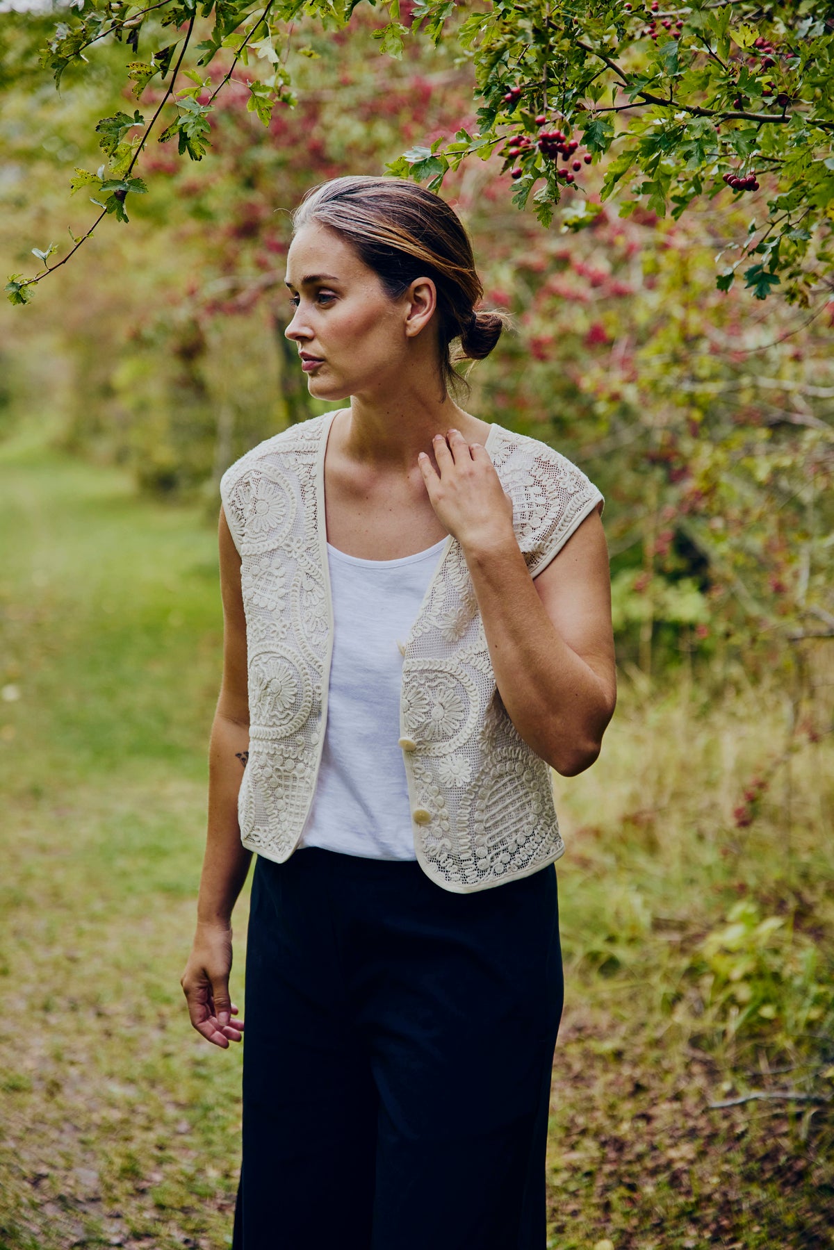 FREEQUENT GILET CROSSY MOONBEAM