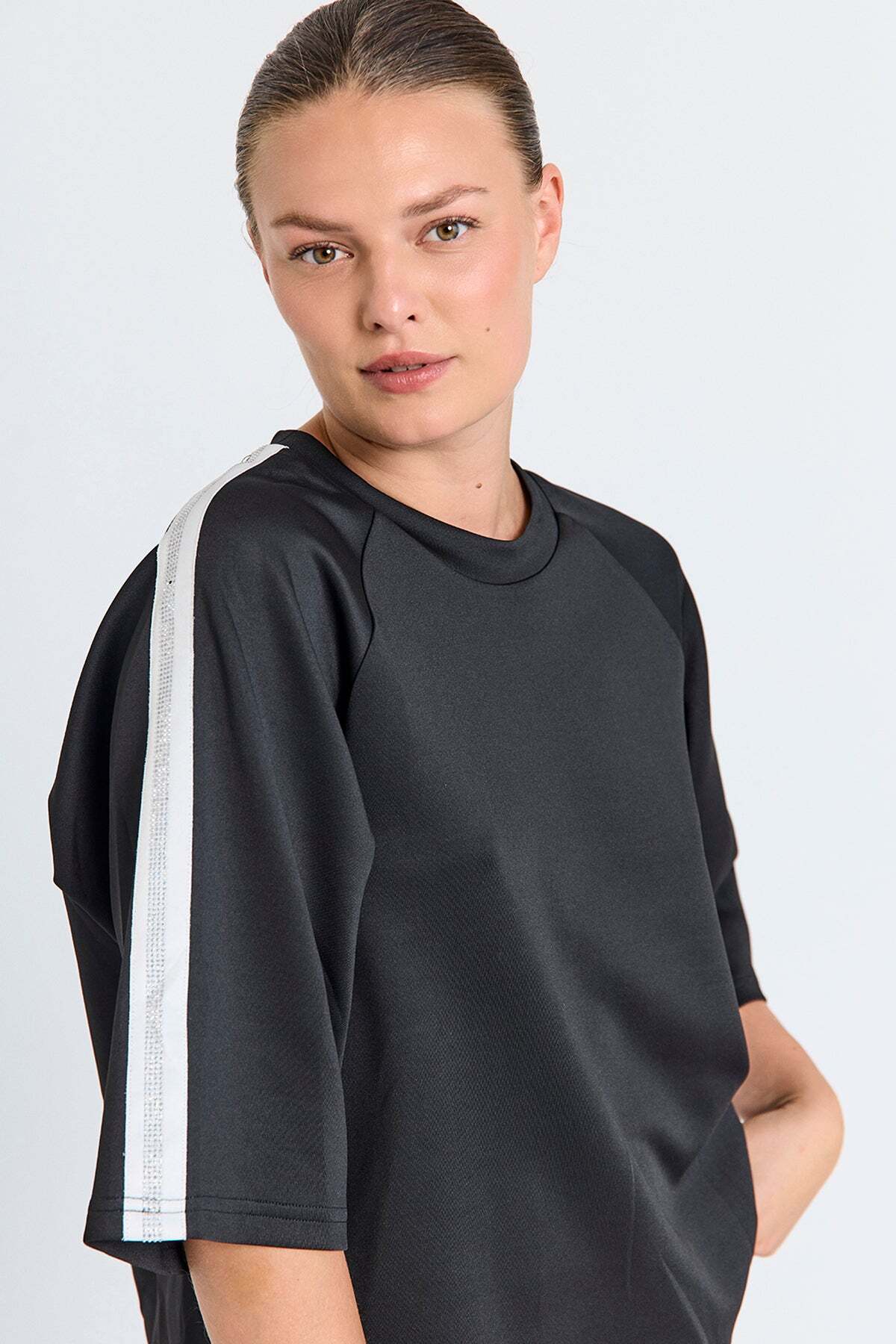 FREEQUENT SHIRT MALACY BLACK/STAR OFF-WHITE