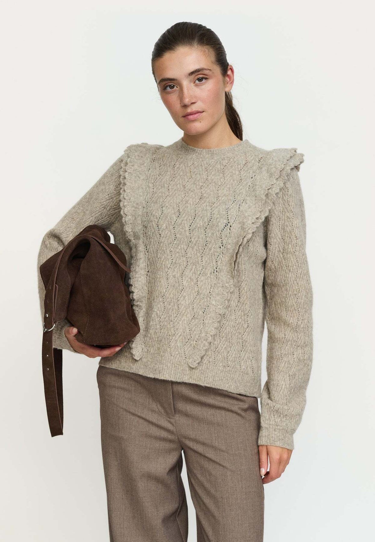 SOFT REBELS TRUI STORY SILVER MINK MELANGE