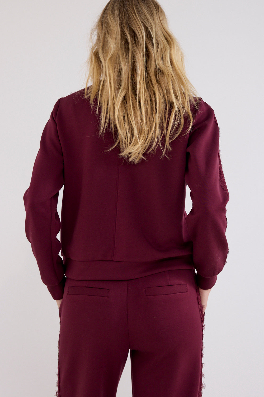 TRAMONTANA SWEATER LACE POMEGRANATE