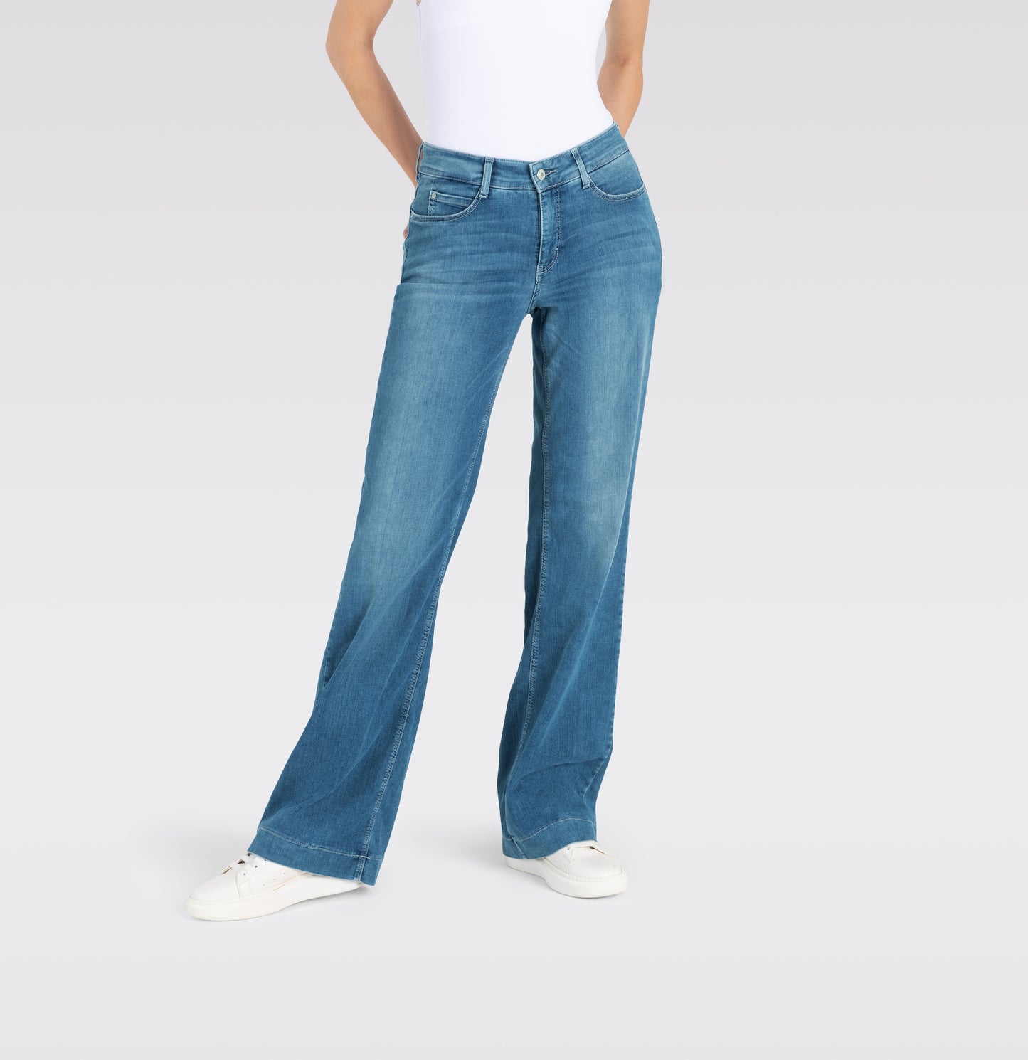 MAC JEANS DREAM WIDE SUMMER MID BLUE WASH