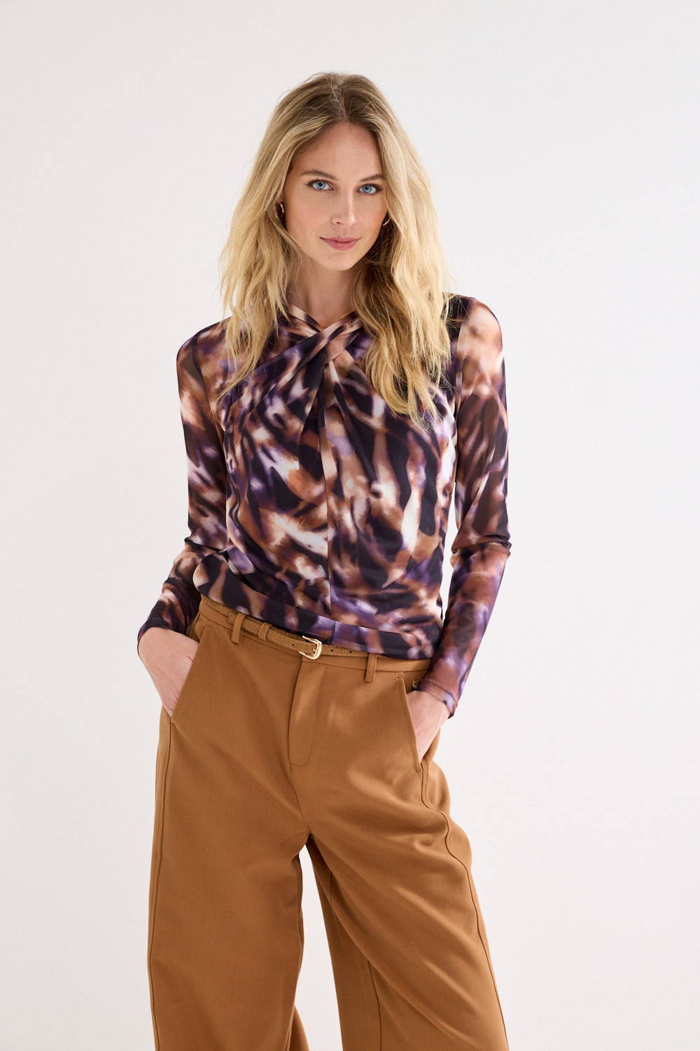 TRAMONTANA TOP WINTER ECPLISE PRINT PURPLES