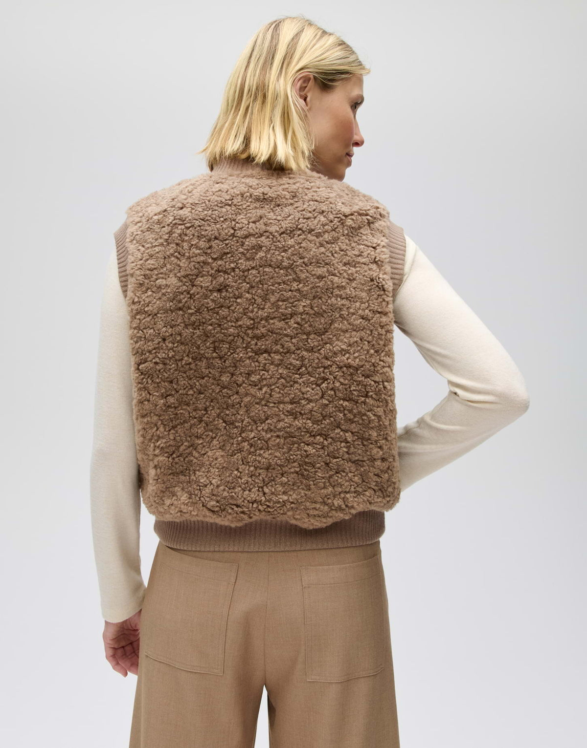 OPUS BODYWARMER GASTE LIGHT MOCCA