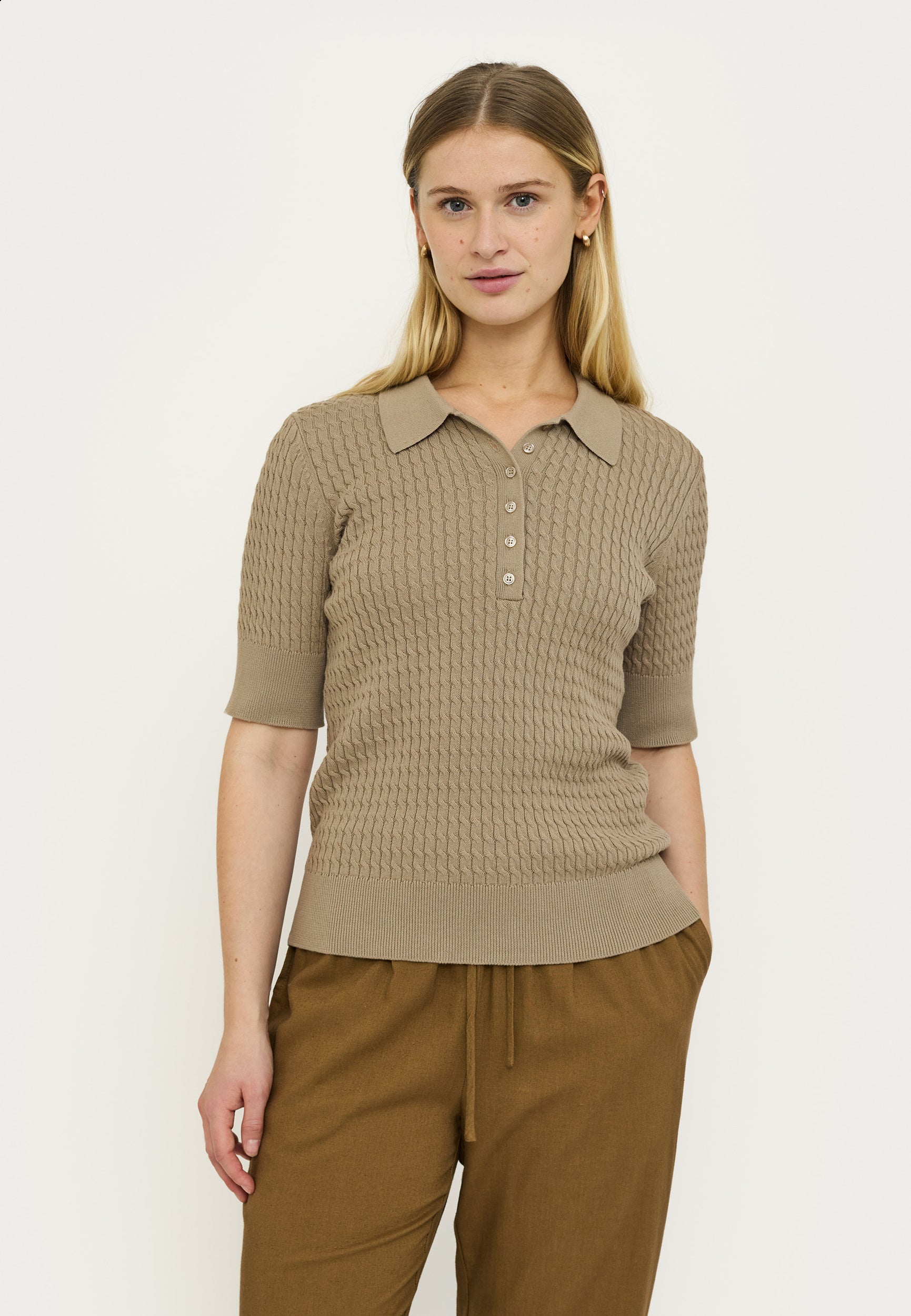 SOFT REBELS POLO BETH GREIGE