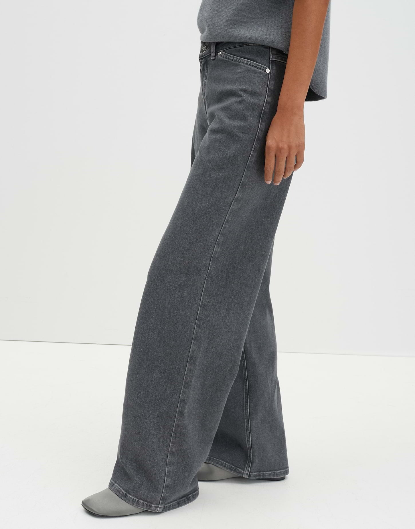 SOMEDAY JEANS CELLMA EDGE MID REFINED GREY
