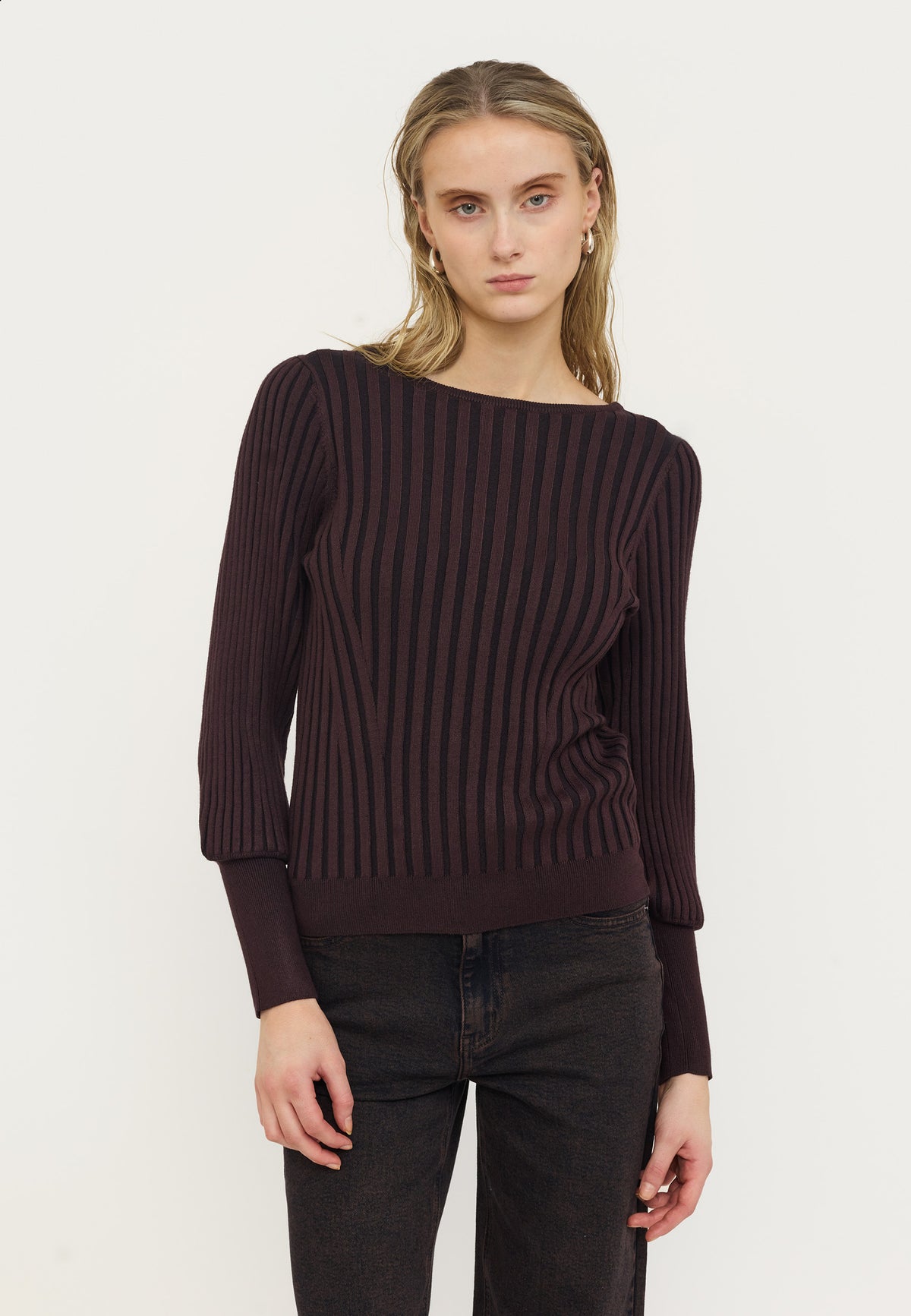 SOFT REBELS TRUI JILL CHOCOLATE PLUM