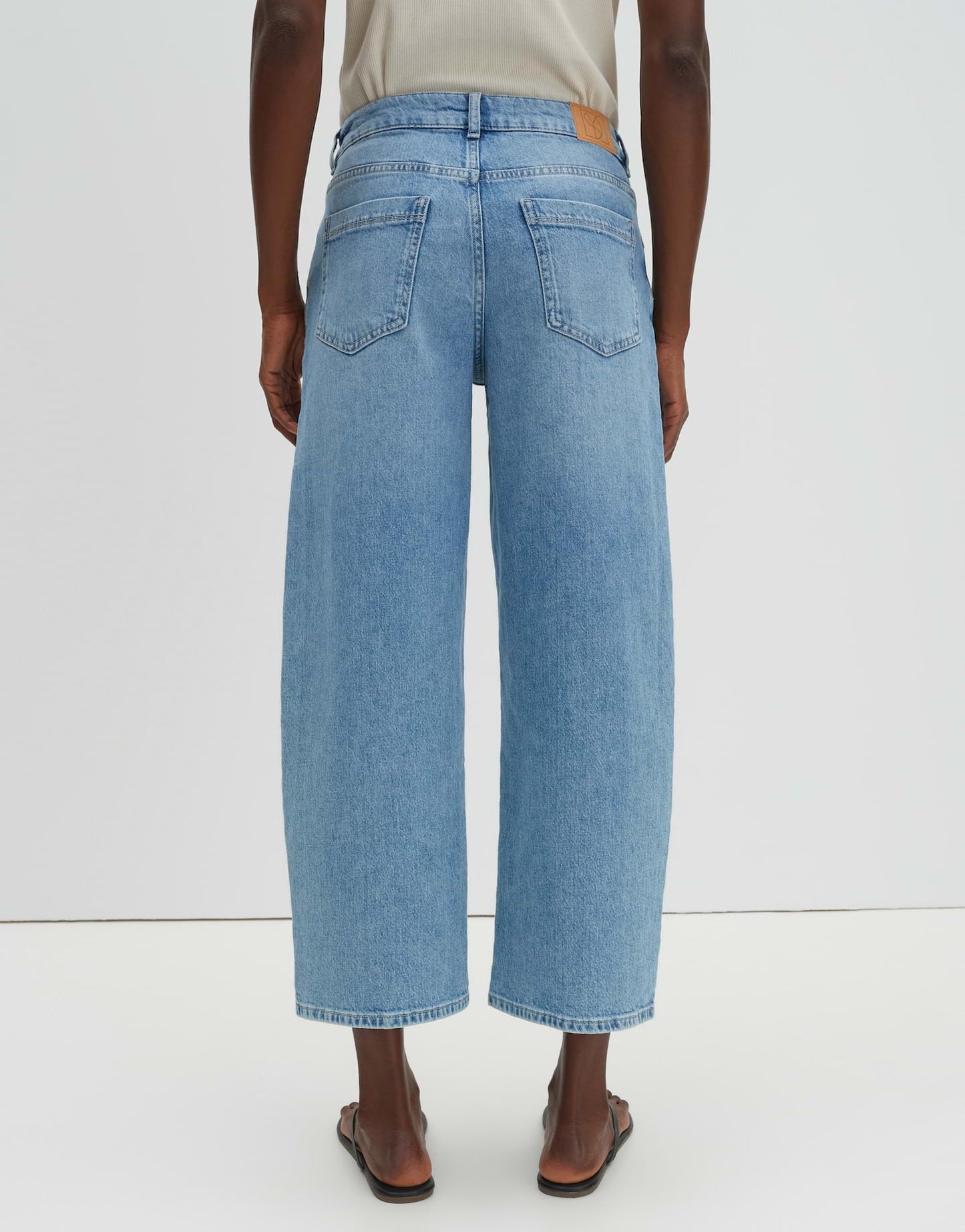 SOMEDAY JEANS CORAH CURVED MID EASE BLUE