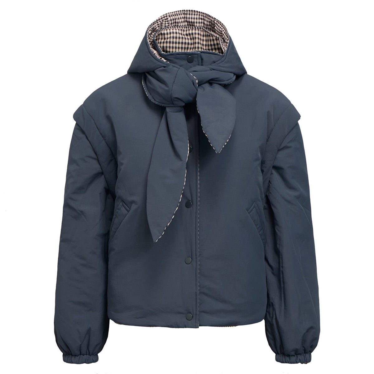 OBJECT JAS TIMIA RAVEN/MACADEMIA WITH BLACK CHECKS<BR />