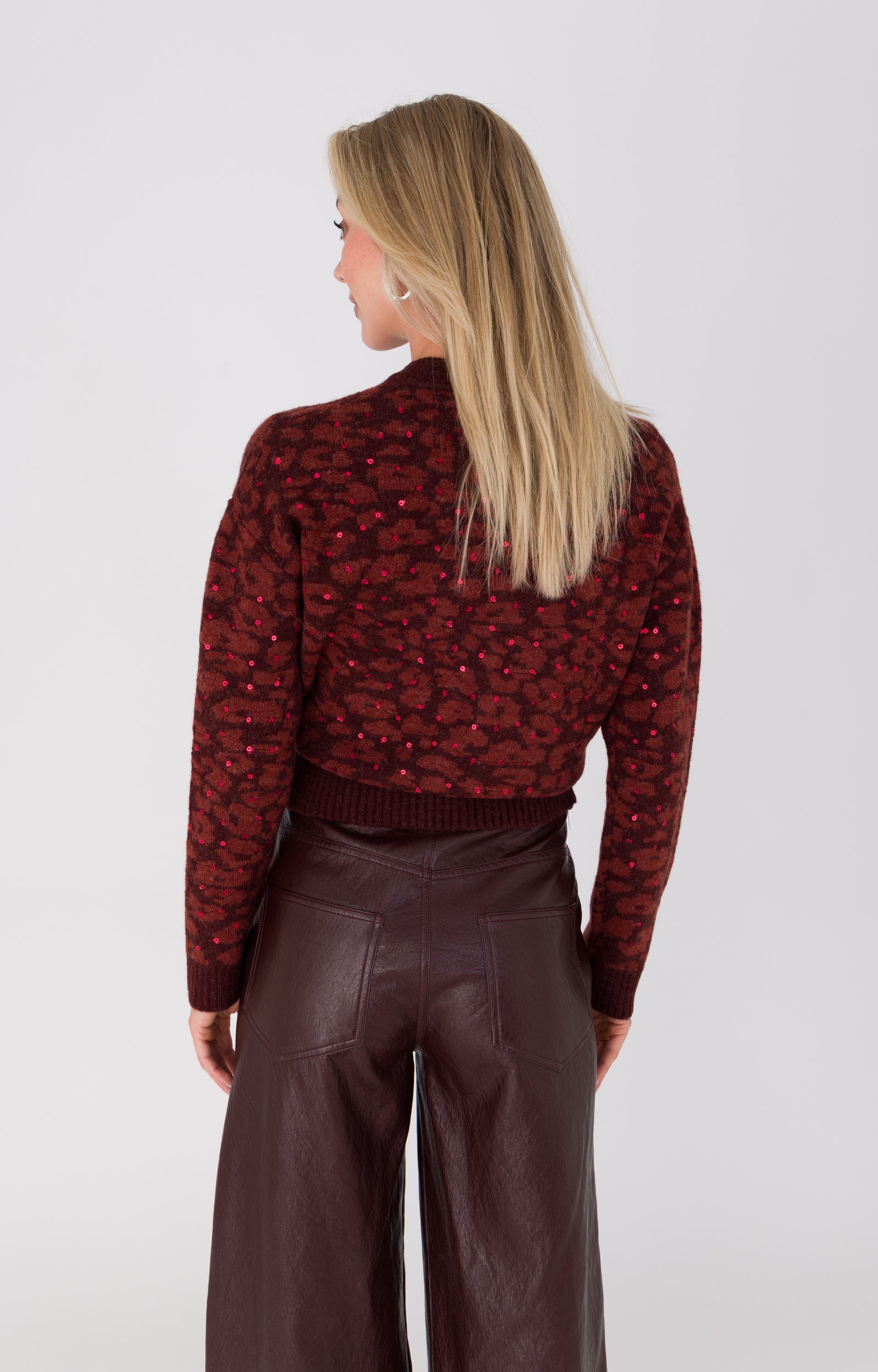 ANNA VEST MERLOT DESSIN