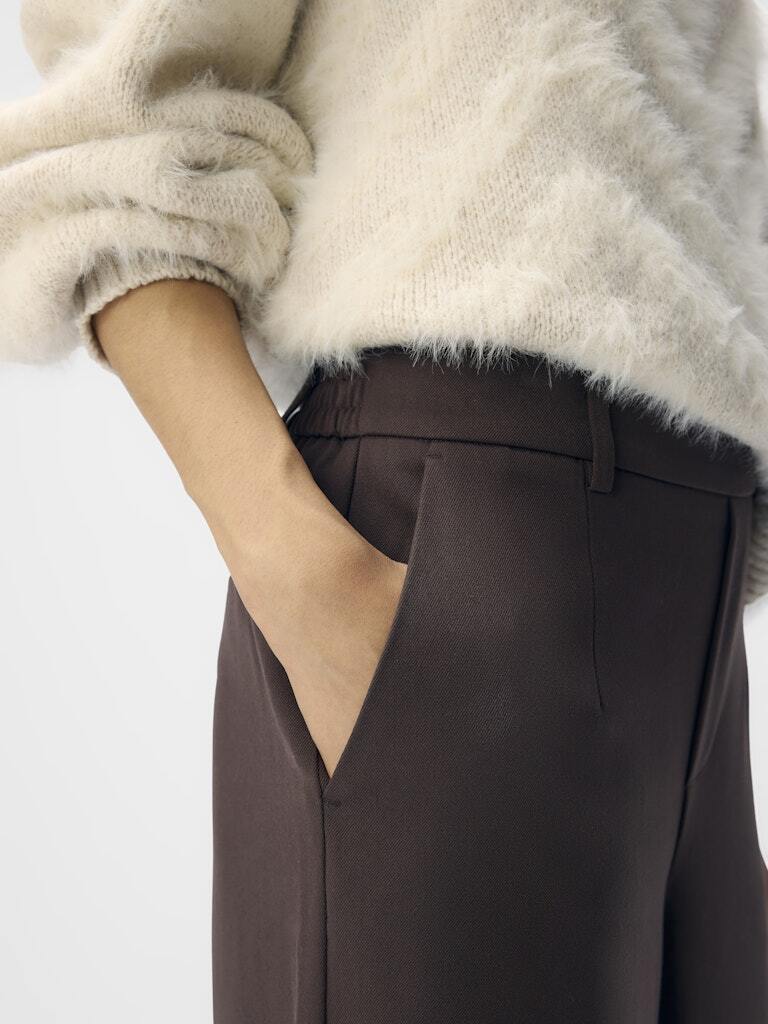 OBJECT BROEK LISA WIDE SEAL BROWN