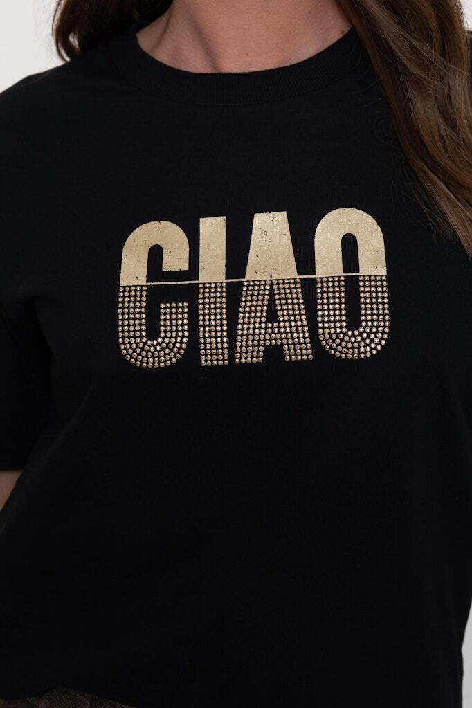 GEISHA T-SHIRT CIAO BLACK