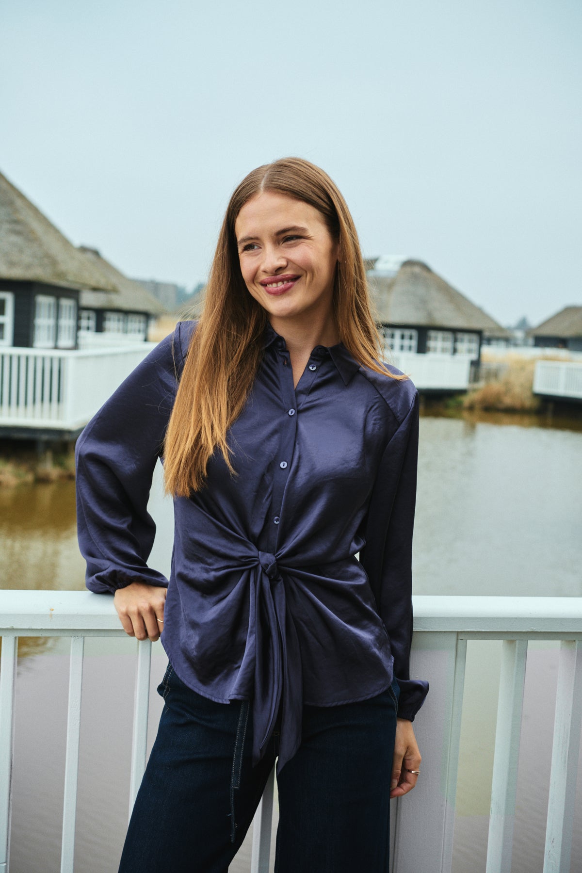 FREEQUENT BLOUSE DOVE NIGHTSHADE