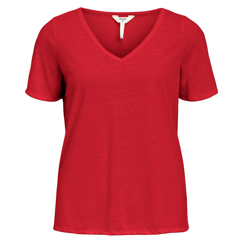 OBJECT T-SHIRT THEA POINSETTIA