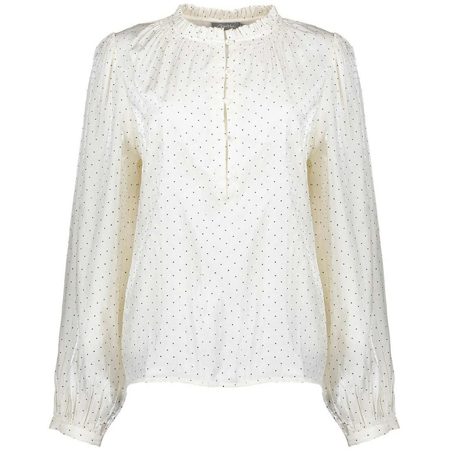 GEISHA GEISHA BLOUSE POLKADOTS RHINESTONES