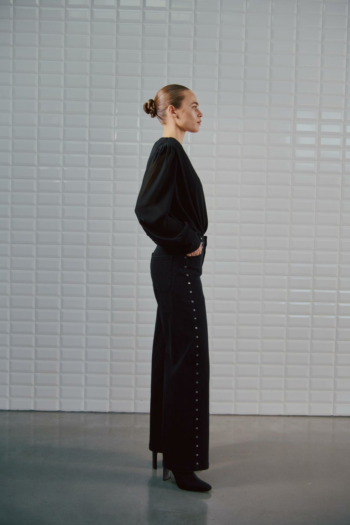 WITHBLACK JEANS KATE WASHED BLACK DENIM