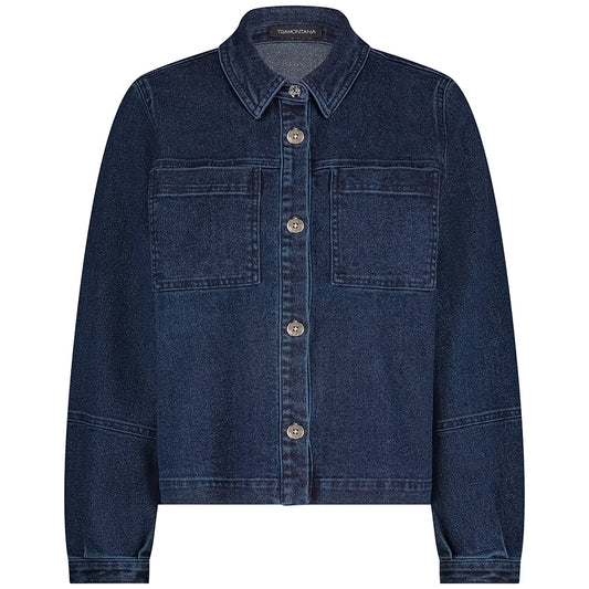 TRAMONTANA JACKET LUREX DENIM DARK BLUE DENIM