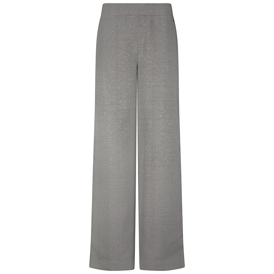 TRAMONTANA BROEK FANCY HERRINGBONE MID GREY MELANGE