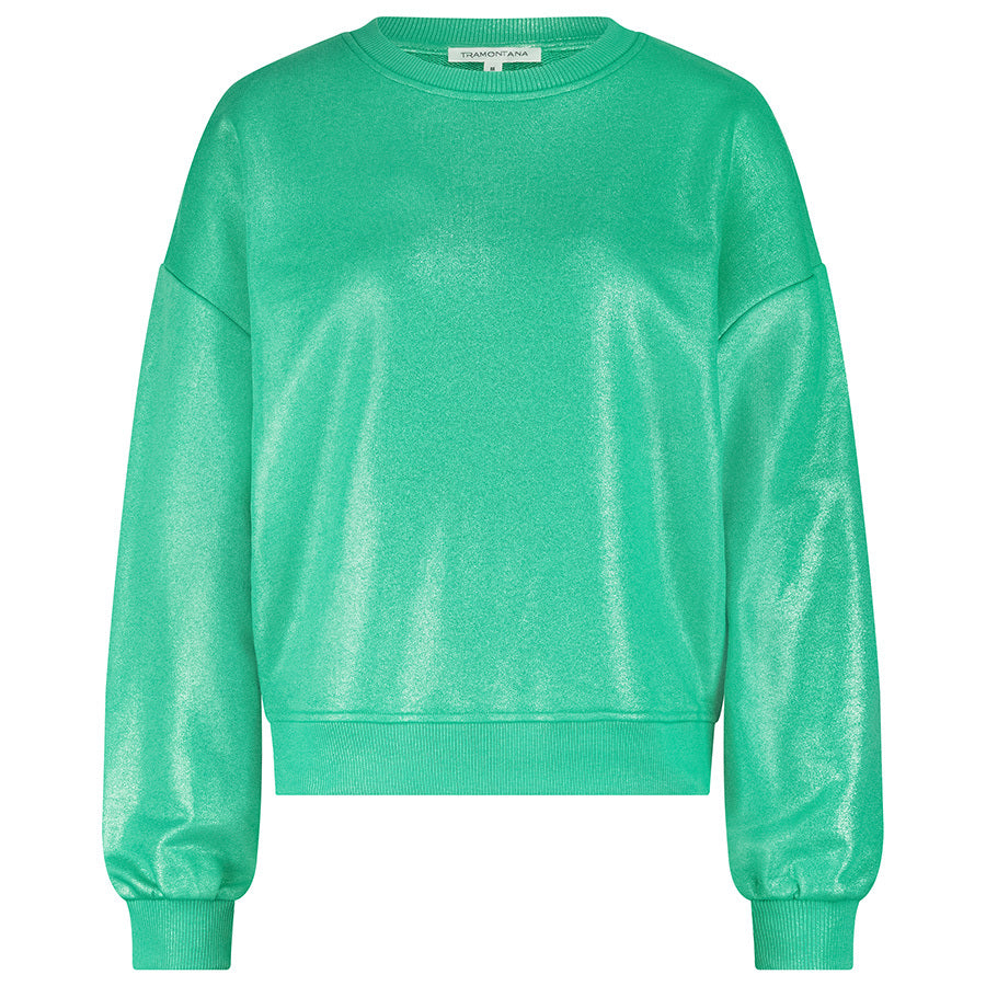 TRAMONTANA SWEATER COATED EMERALD