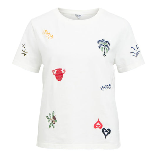 OBJECT T-SHIRT LUNAI CLOUD DANCER