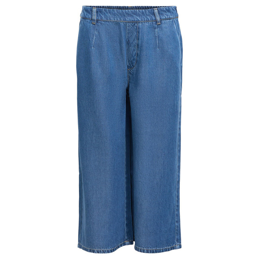 OBJECT BROEK FRAME CULOTTE MEDIUM BLUE DENIM