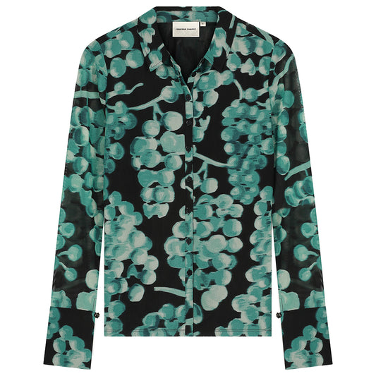 FABIENNE CHAPOT BLOUSE KEVIS BLACK/MINT GREEN