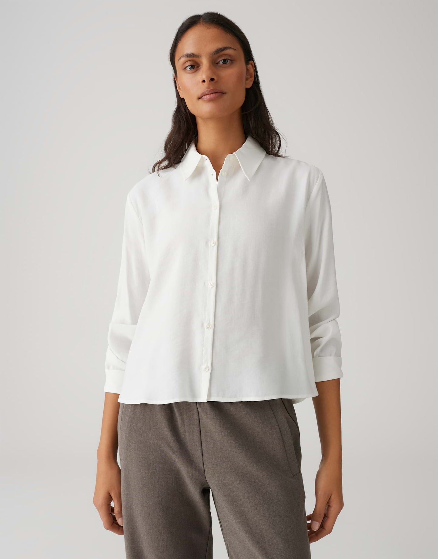 OPUS BLOUSE FLOWY MILK