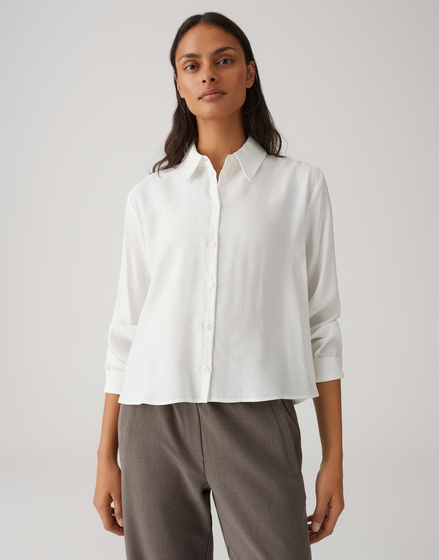 OPUS BLOUSE FLOWY MILK