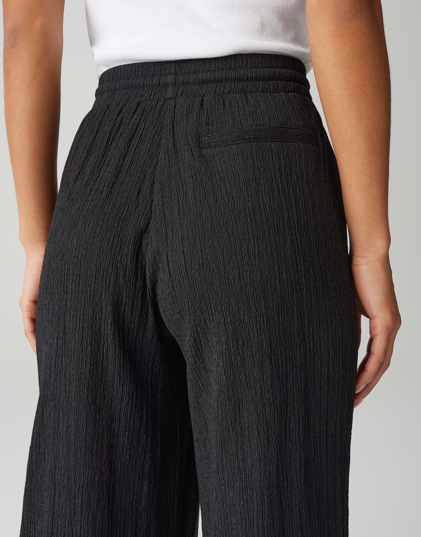 OPUS BROEK MILENI CRINKLE BLACK