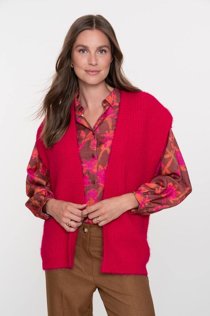 GEISHA GILET ZACHTE STRUCTUUR 000445