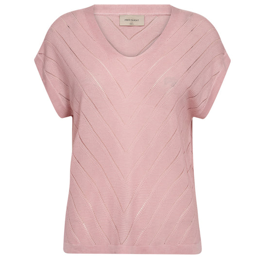 FREEQUENT TOP ELINA CORAL BLUSH