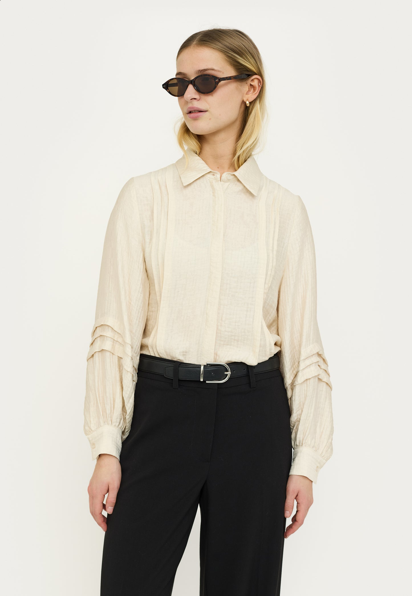 SOFT REBELS BLOUSE CELYSE ARCTIC WOLF