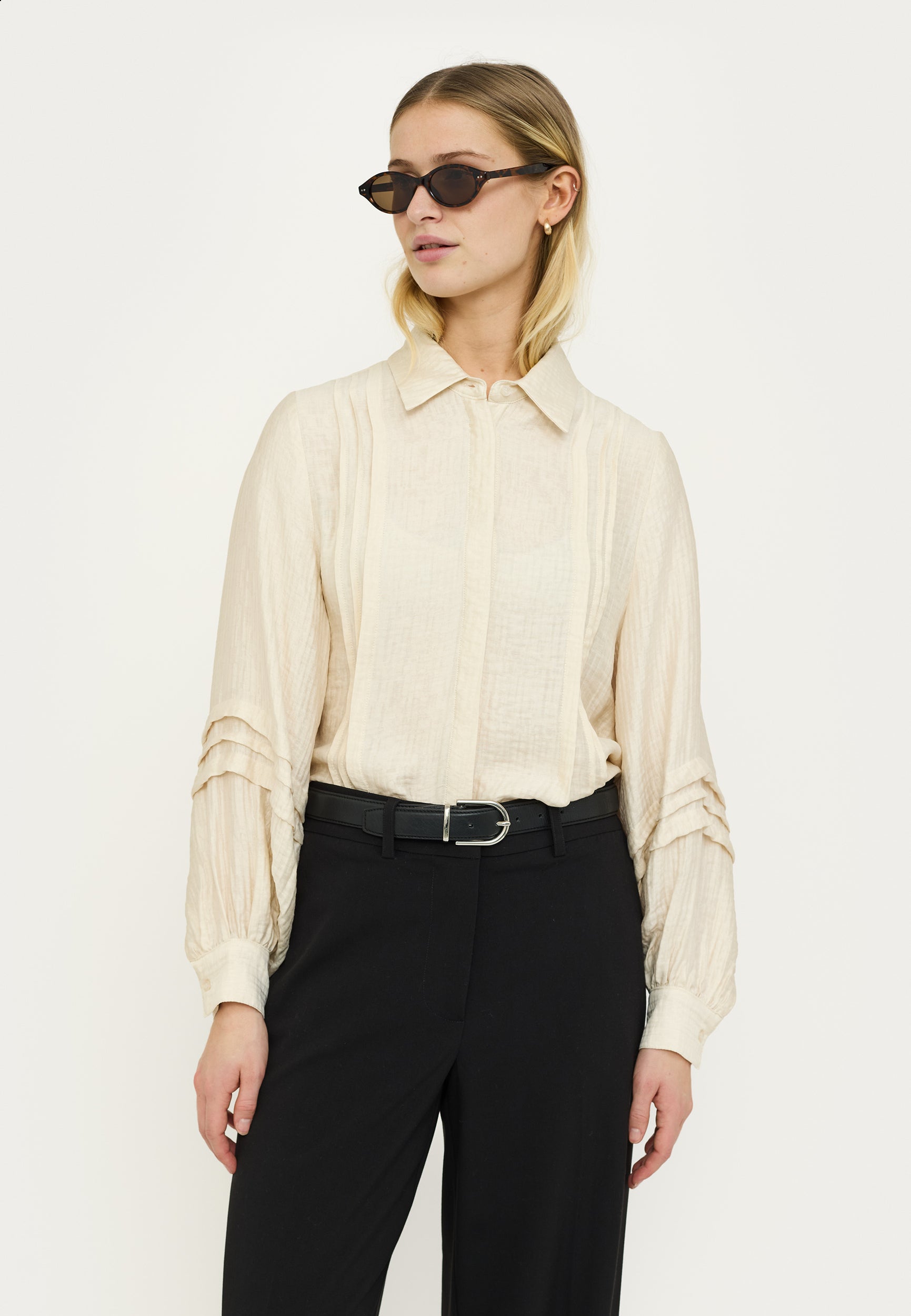 SOFT REBELS BLOUSE CELYSE ARCTIC WOLF