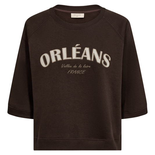 FREEQUENT SWEATER KAMELA MOLE/MOONBEAM