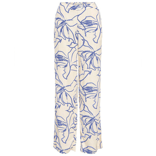 OBJECT BROEK SANNE SANDSHELL/SMALL JACARANDA STROKES C