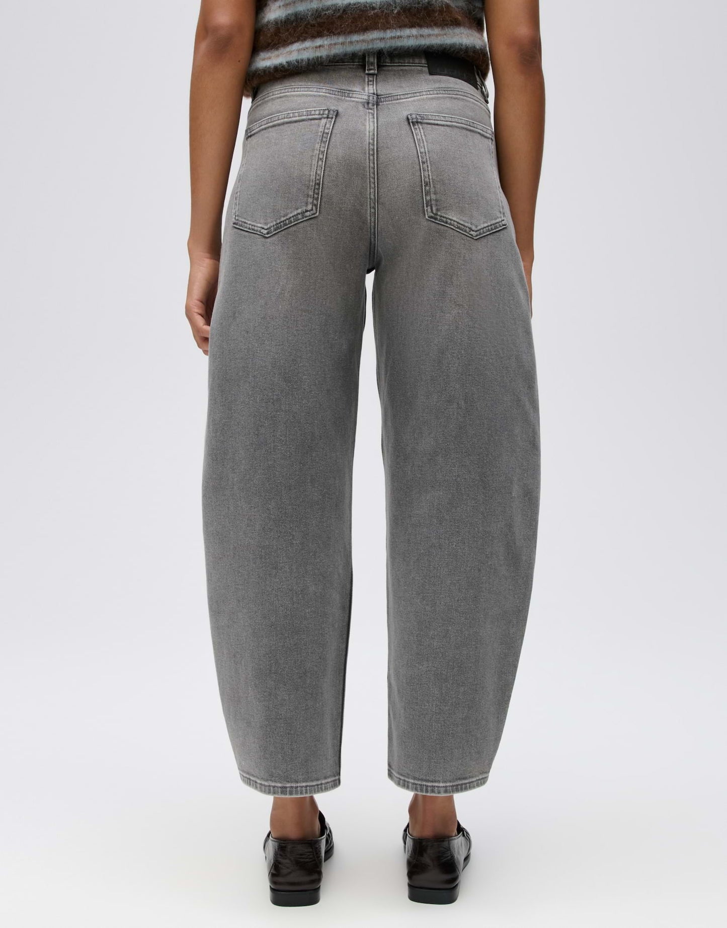 OPUS BARREL JEANS LOLAH MOTION MID GREY