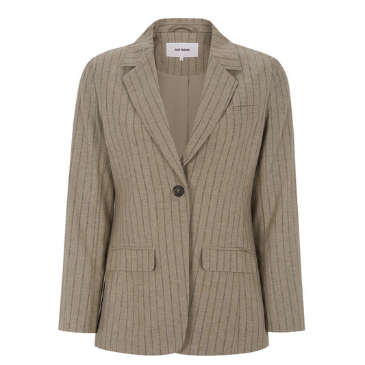 SOFT REBELS BLAZER MARJA GREIGE MELANGE