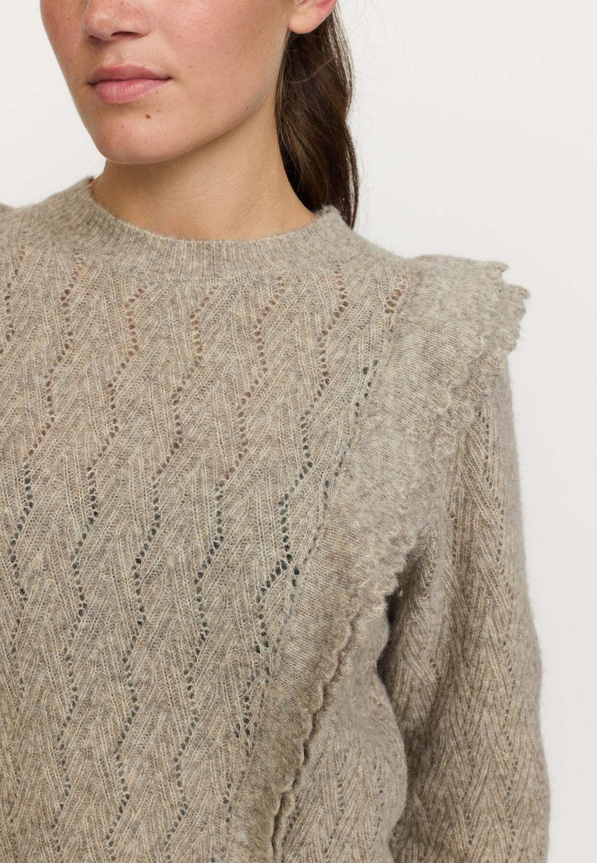 SOFT REBELS TRUI STORY SILVER MINK MELANGE