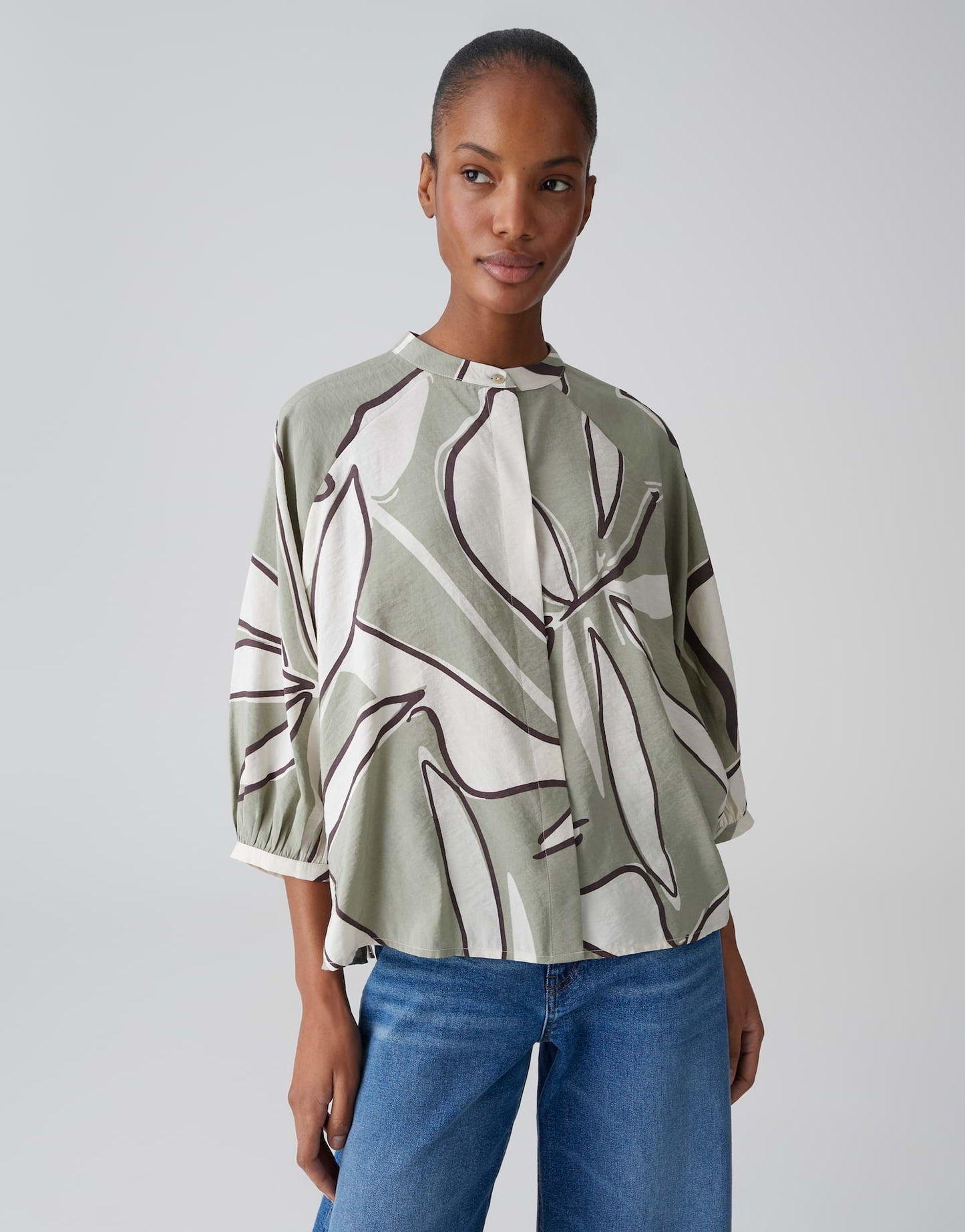OPUS BLOUSE FALOOM PALE OLIVE