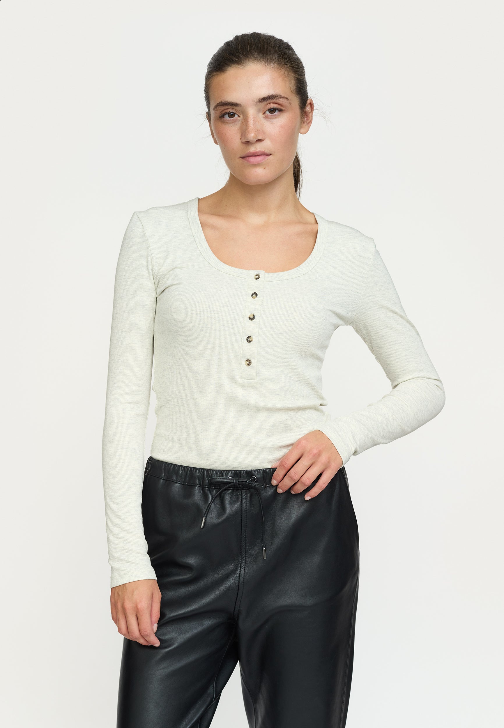 SOFT REBELS SHIRT LAVANA ARCTIC WOLF